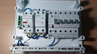 Asamblare tablou electric 12 module cu protecție la sub și supratensiune [upl. by Letsyrc]