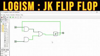 Logisim JK Flip Flop [upl. by Bluh612]