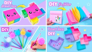 EASY CRAFT IDEAS  School Craft Ideas  DIY Craft School Hacks  Paper Crafts and more [upl. by Llevol]