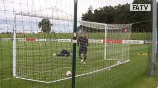 Gerrard Rooney Barkley amp Lampard shooting practice at England training [upl. by Yemorej]