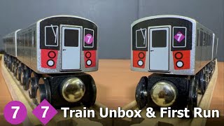 Munipals MTA R188 7 Local amp Express Train Mega Unbox amp First Run [upl. by Goldfarb]