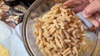 How to Make Pasta  Traditional Homemade Cavatelli With and Without Eggs [upl. by Nojed]