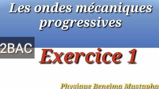 Exercice 1 les ondes mécaniques progressives  Physique Benejma Mustapha [upl. by Jea455]