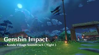 Konda Village Inazuma Soundtrack Inazuma Ost  Night  1 Hour  Genshin Impact [upl. by Euqram479]