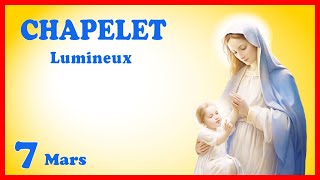 CHAPELET 🙏 Jeudi 7 Mars  Mystères Lumineux carême [upl. by Tica873]