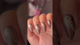 Easy Marble Nail Art Design for Beginners🏡🦋 shorts nailart naildesign youtubeshorts nails [upl. by Attenrad]