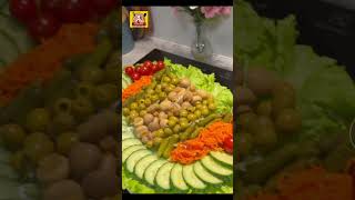 تزئین سالاد و میوه آشپزیافغانی afghanistan خوشمزهترین afghanfood cooking viral [upl. by Hanid]