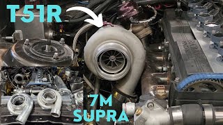 T51R turbo on my 7M supra [upl. by Dnomder]