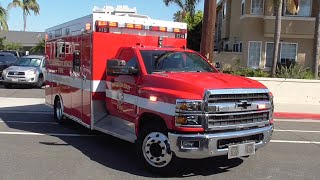 Huntington Beach Fire Dept NEW ET41 Transporting [upl. by Garvin]