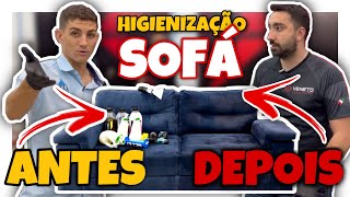 AULA COMPLETA DE HIGIENIZAÇÃO DE SOFÁ  Com sosmetodo [upl. by Nored]