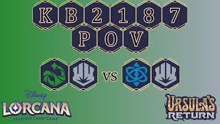 Lorcana POV URN 20240610 Rd 1 EmeraldSteel Bucky Discard vs SapphireSteel Ramp Control [upl. by Rausch]