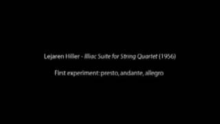 Lejaren Hiller  Illiac Suite for String Quartet 14 [upl. by Amorete380]