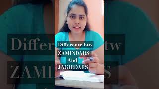 Difference between zamindars and jagirdars tspsc facts top10amazingfactsoftheworld [upl. by Swarts]