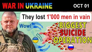 01 Oct INSANE ATTACK Russians Lose 55 TANKS amp BMPS 1000 MEN IN 20 MINUTES  War in Ukraine [upl. by Enairb]