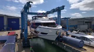 The Launch amp Christening of the Sunseeker Ocean 156 [upl. by Nayra]