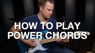 How To Play Power Chords  Rhythm Guitar Lesson 2 [upl. by Lliw764]