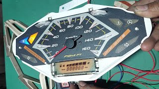 Service speedometer Vario 125 LED mati total amp LCD sunburning speedometer sunburning vario125 [upl. by Moulden]