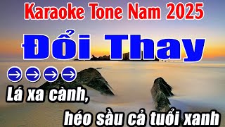 Đổi Thay Karaoke Tone Nam Karaoke Lan Anh Beat Mới [upl. by Sherwin]