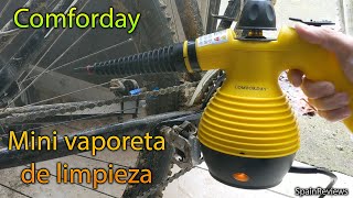 ⭐⭐ Comforday  Limpiador a Vapor Eléctrica con 9 Piezas de Accesorios [upl. by Reivilo]