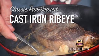 Make a Classic PanSeared Ribeye Steak Recipe [upl. by Seessel795]