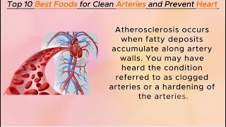 𝐏𝐚𝐫𝐭09  Revealing Top 10 Best Foods for Clean Arteries and Naturally Prevent Heart Pain [upl. by Manaker11]