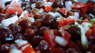 black chickpeas salad Kala chana salad easy amp healthy recipe [upl. by Nylodam173]