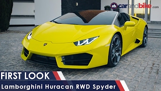 Lamborghini Huracan RWD Spyder First Look  NDTV CarAndBike [upl. by Honig]