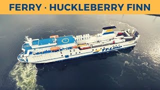 Departure of ferry HUCKLEBERRY FINN in Rostock TTLine [upl. by Ahsinehs]