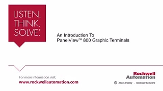 PanelView 800 Graphic Terminals Product Animation [upl. by Llerrat]