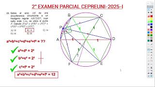 Solucionario Segundo Examen Parcial Cepre Uni 20251  Ciclo PRE  Geometría 📐🎓 [upl. by Aicetel]