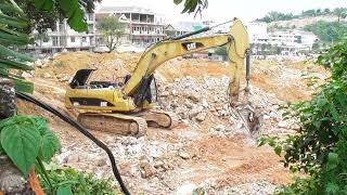 Heavy Equipment  Excavator Pile Driver Stone  FLV Official [upl. by Cudlip]