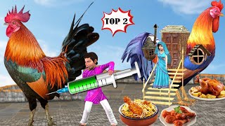 Giant Magical Chicken House Vs Lalchi Chicken Wala Top Collection Hindi Kahaniya New Moral Stories [upl. by Ettebab854]