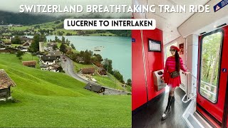 Lucerne to Interlaken ❤️  Breathtaking Train Ride  lost my iPhone in Lucerne Switzerland travel [upl. by Nosiddam]