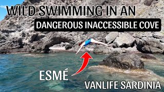 WILD SWIMMING IN A DANGEROUS INACCESSIBLE COVE amp UNREAL SECRET VAN UPGRADES [upl. by Aztiray]