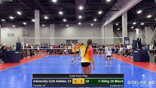 Sting 16 Black vs Adversity G16 Adidas 20240705 [upl. by Aicekat]