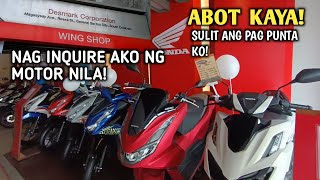 DITO AKO BIBILI NG MOTOR SA KANILA HONDA MOTORCYCLE  PRICE UPDATE 2024 [upl. by Allin769]