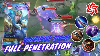 Main Lancelot pake build Full Penetration ternyata lebih sakit daripada build Full Damage [upl. by Consuela]