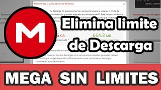 Como Descargar de MEGA sin Limites  MEGA DOWNLOADER [upl. by Shlomo]