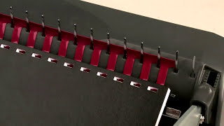 How To Use a Manual Comb Binding Machine [upl. by Epuladaug]