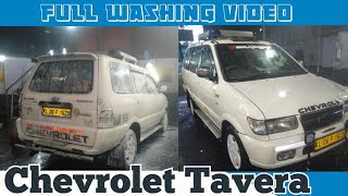 Chevrolet Tavera  washing video  Malayalam review  taxi cabin workshop [upl. by Laresa]