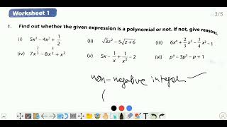 Polynomial Class 8 D A V [upl. by Llemert]