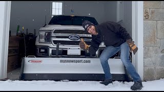 Snowsport HD plow on a 2019 Ford F150 with 2quot front hitch [upl. by Enert515]