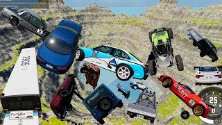 Leap Of Death Car Jumps amp Falls Into Pit With Water – BeamNG Drive  Destroy You All [upl. by Adore]