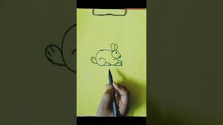 rabbit drawingyoutubeshortsdrawingofrabbit [upl. by Enytsirhc]