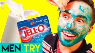 Men Try Blackhead Remover Peel Off Masks DIY FAIL [upl. by Pippy424]