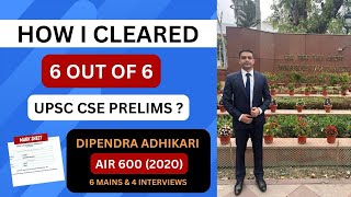 How i Cleared 6 out of 6 Times Prelims 🔥🔥with 120 Marks in GS Paper Strategy  Resources [upl. by Obau]