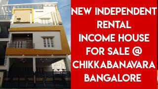 New independent House for Sale in Chickkabanavara Bangalore 50k rental income property price148cr [upl. by Henri]