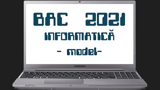 Rezolvare BAC Informatica 2021  Subiect Model Rezolvare C [upl. by Danyelle]