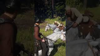 Red Dead Redemption 2  beat this guy in a race so he kills my horse rdr2 funny fyp gaming [upl. by Olav]