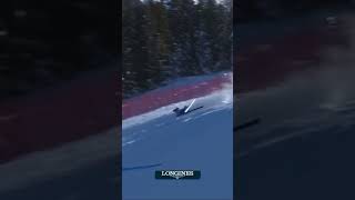 Ski Crash at 130kmh ALEXIS PINTURAULT Wengen⛷️🇨🇭 skiing skicrash crash fall [upl. by Relyuhcs]